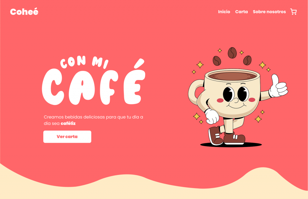 Imagen de ejemplo de un diseño web desarrollado por Quacklity donde se emplea el estilo "Ilustrativo y cartoon"